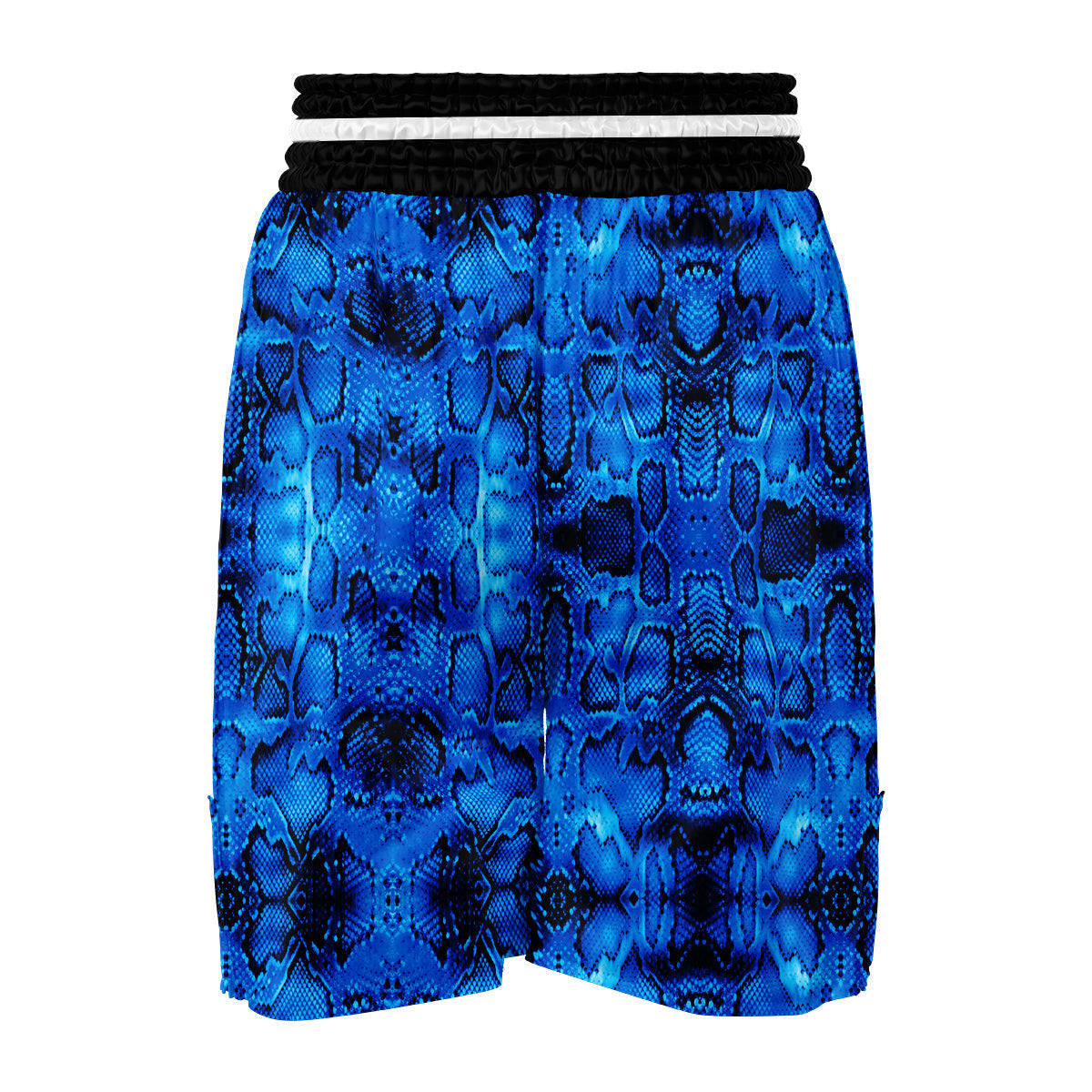 Blue Snakeskin Boxing Shorts-grizzshop