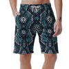 Blue Snakeskin Men's Shorts-grizzshop