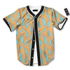 Blue Statue Of Liberty Print Pattern Baseball Jersey-grizzshop