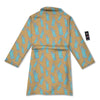 Blue Statue Of Liberty Print Pattern Bathrobe-grizzshop