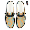 Blue Statue Of Liberty Print Pattern Black Loafers-grizzshop