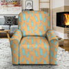 Blue Statue Of Liberty Print Pattern Recliner Slipcover-grizzshop