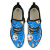 Blue Teddy Bear Nurse Black Athletic Shoes-grizzshop