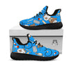 Blue Teddy Bear Nurse Black Athletic Shoes-grizzshop