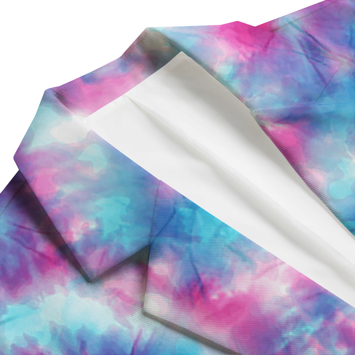 Blue Tie Dye Shibori Men's Blazer-grizzshop