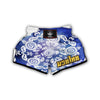 Blue Tribal Turtle Muay Thai Boxing Shorts-grizzshop