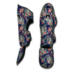 Blue Tropical Buddha Muay Thai Shin Guards-grizzshop