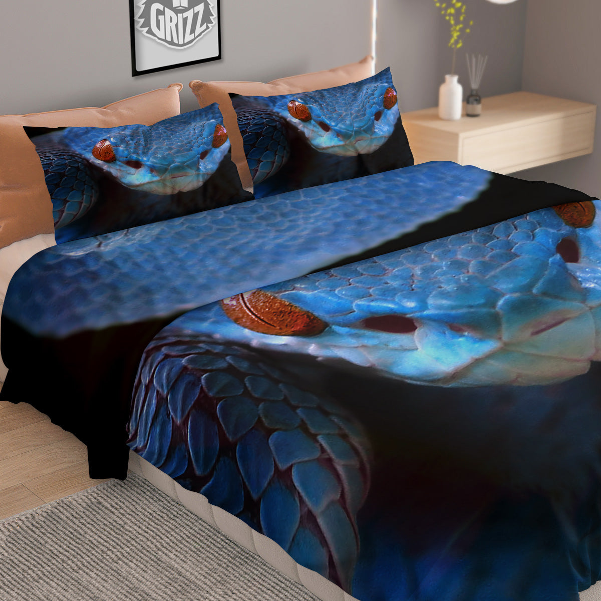 Boho Elephant Gold Cute Print Pattern Duvet Cover Bedding Set