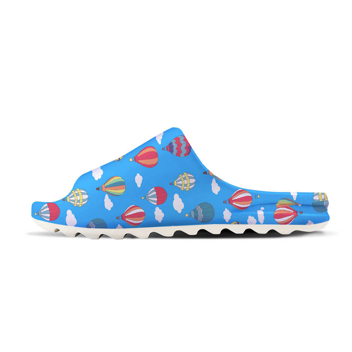 Blue Hot Air Balloon Print Pattern Sandals-grizzshop