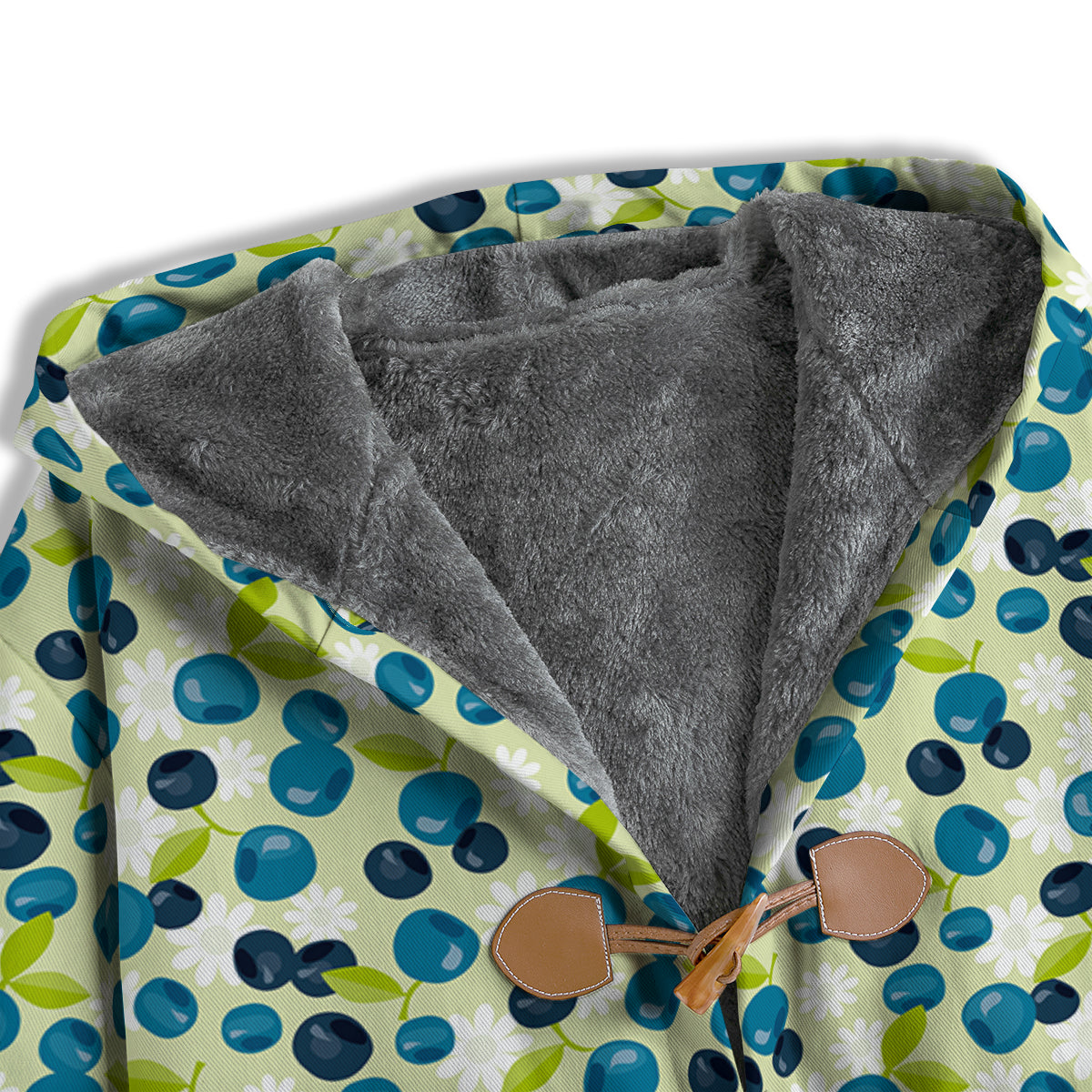 Blueberry And Daisy Print Pattern Men's Windbreaker Jacket-grizzshop