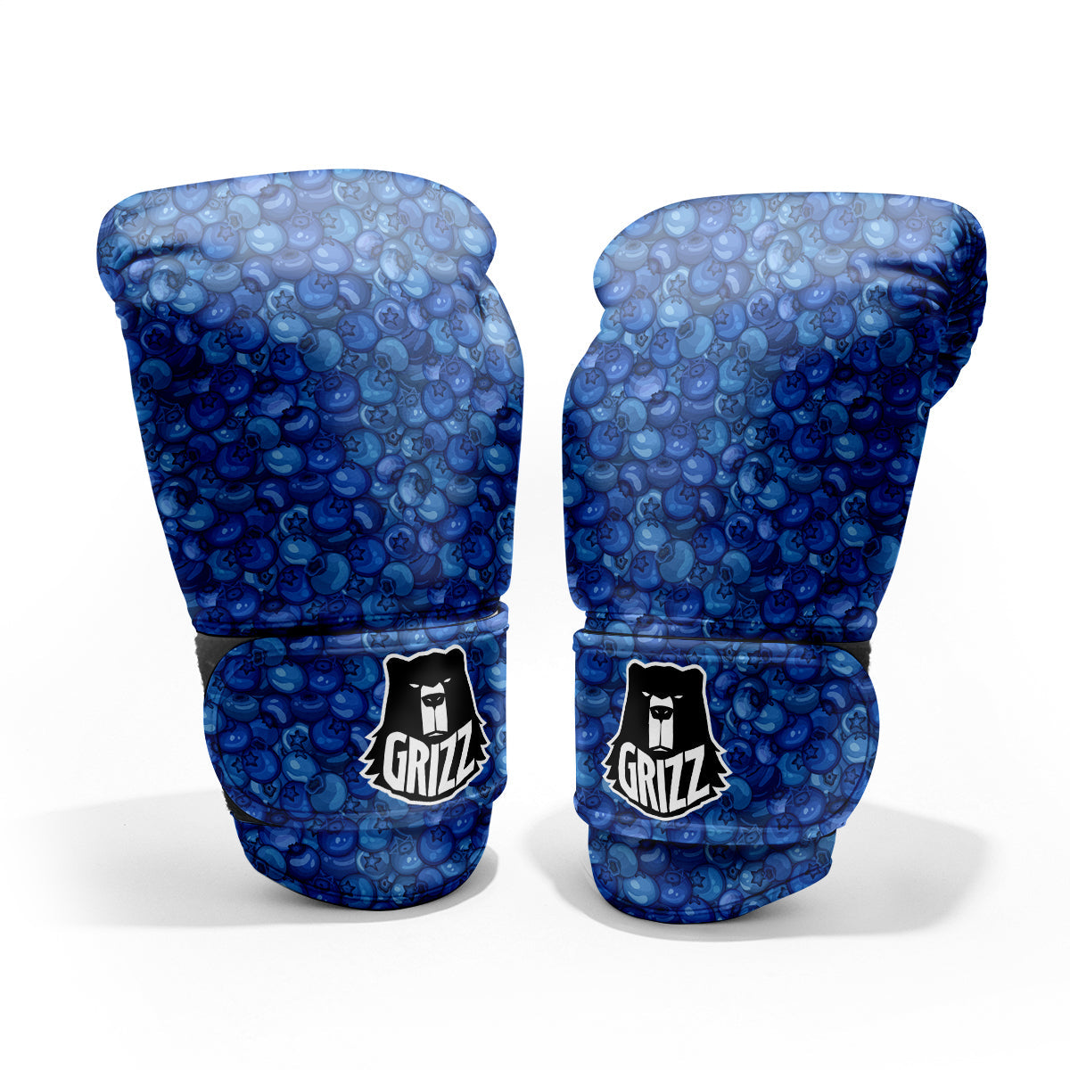 Blueberry Print Pattern Sparring Gloves-grizzshop