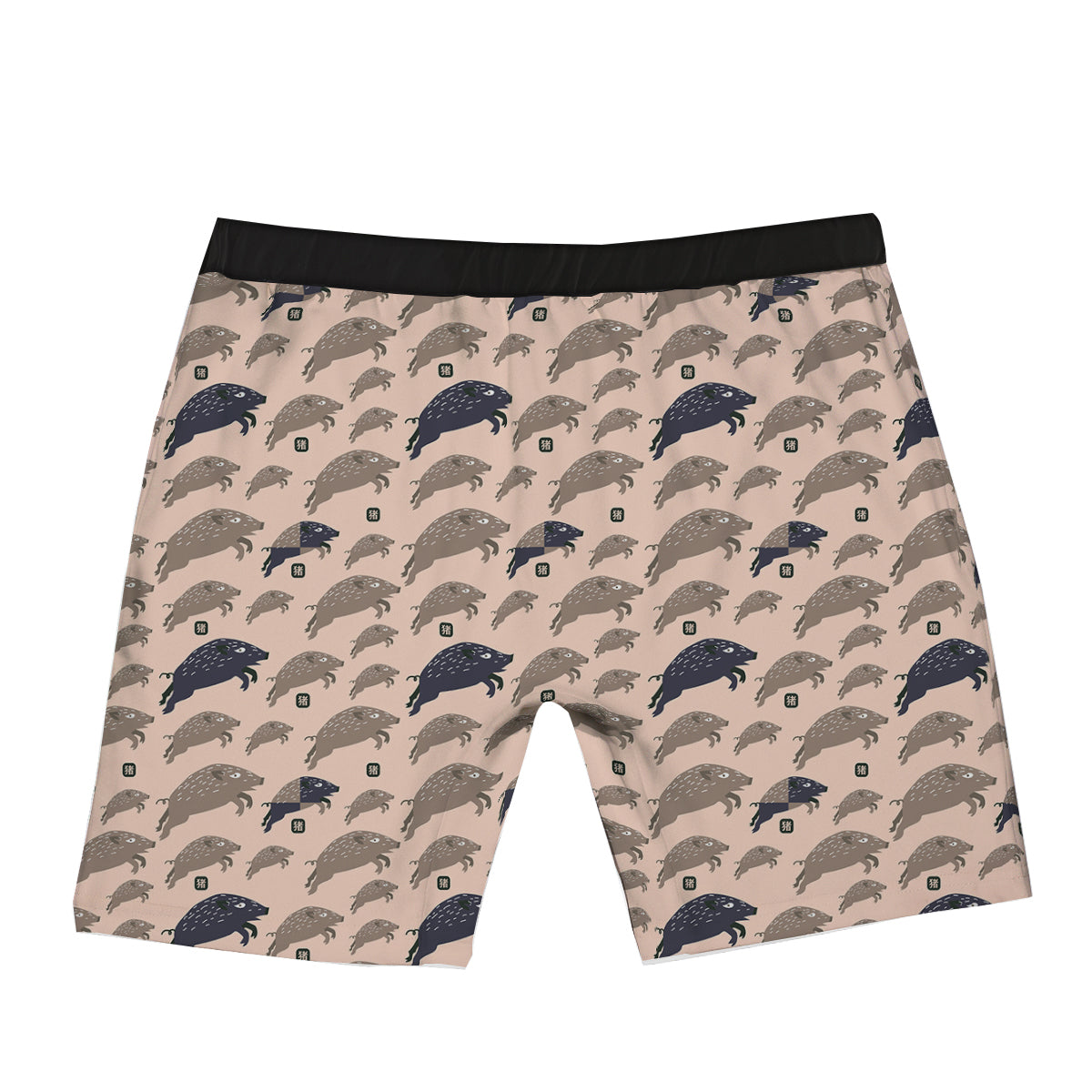 Boar Jumping Print Pattern Boxer Briefs-grizzshop