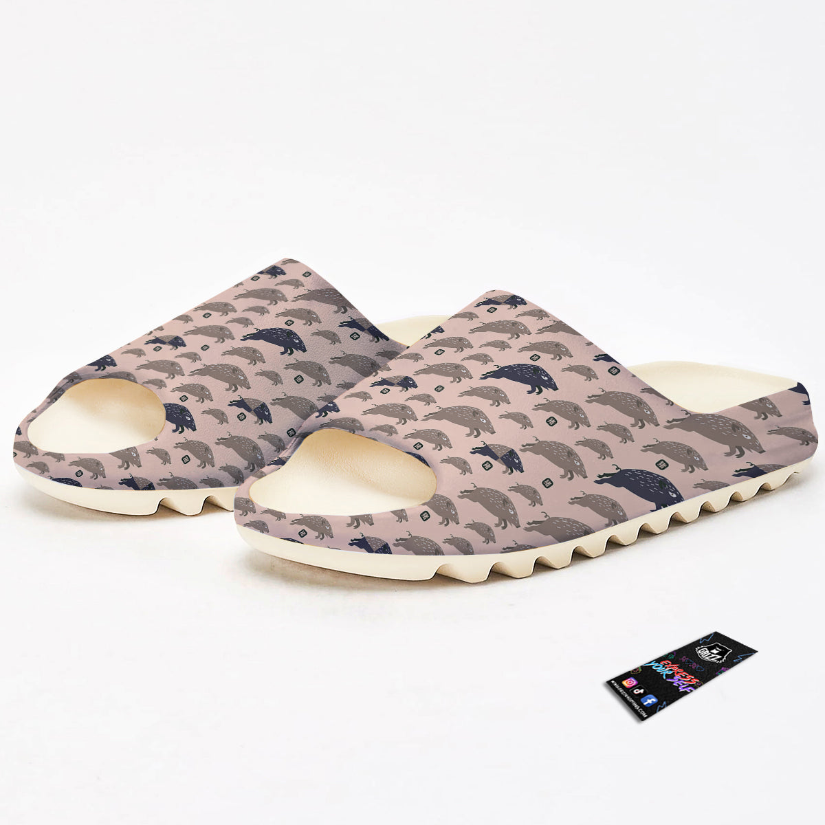 Boar Jumping Print Pattern Sandals-grizzshop