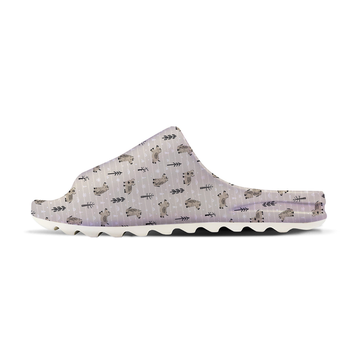 Boar Striped Print Pattern Sandals-grizzshop