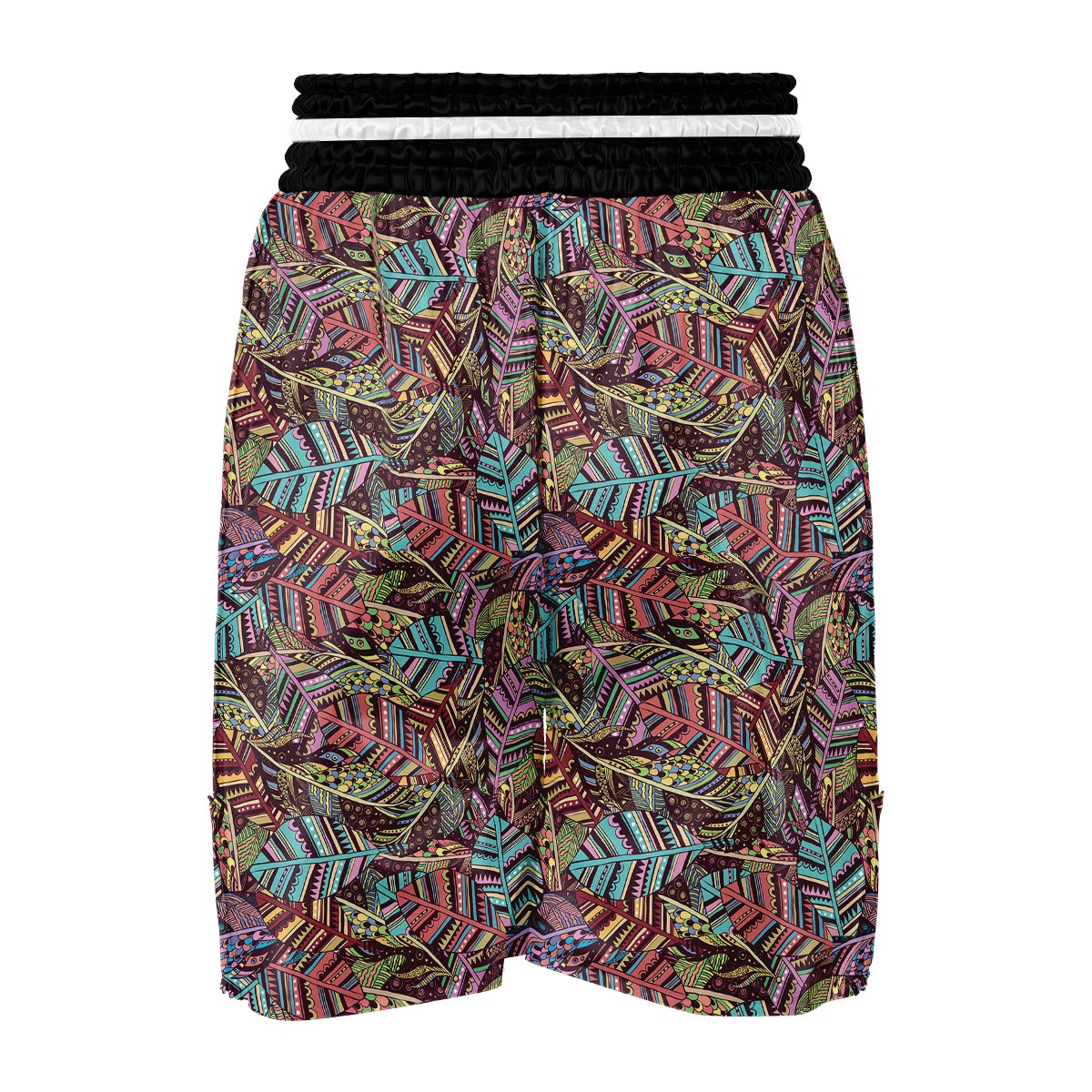 Bohemian Boho Pattern Print Boxing Shorts-grizzshop