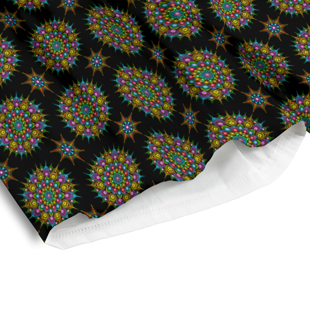 Bohemian Colorful Mandala Print Pattern Men's Athletic Shorts