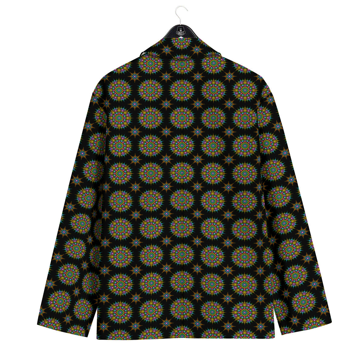 Bohemian Colorful Mandala Print Pattern Men's Sport Coat-grizzshop