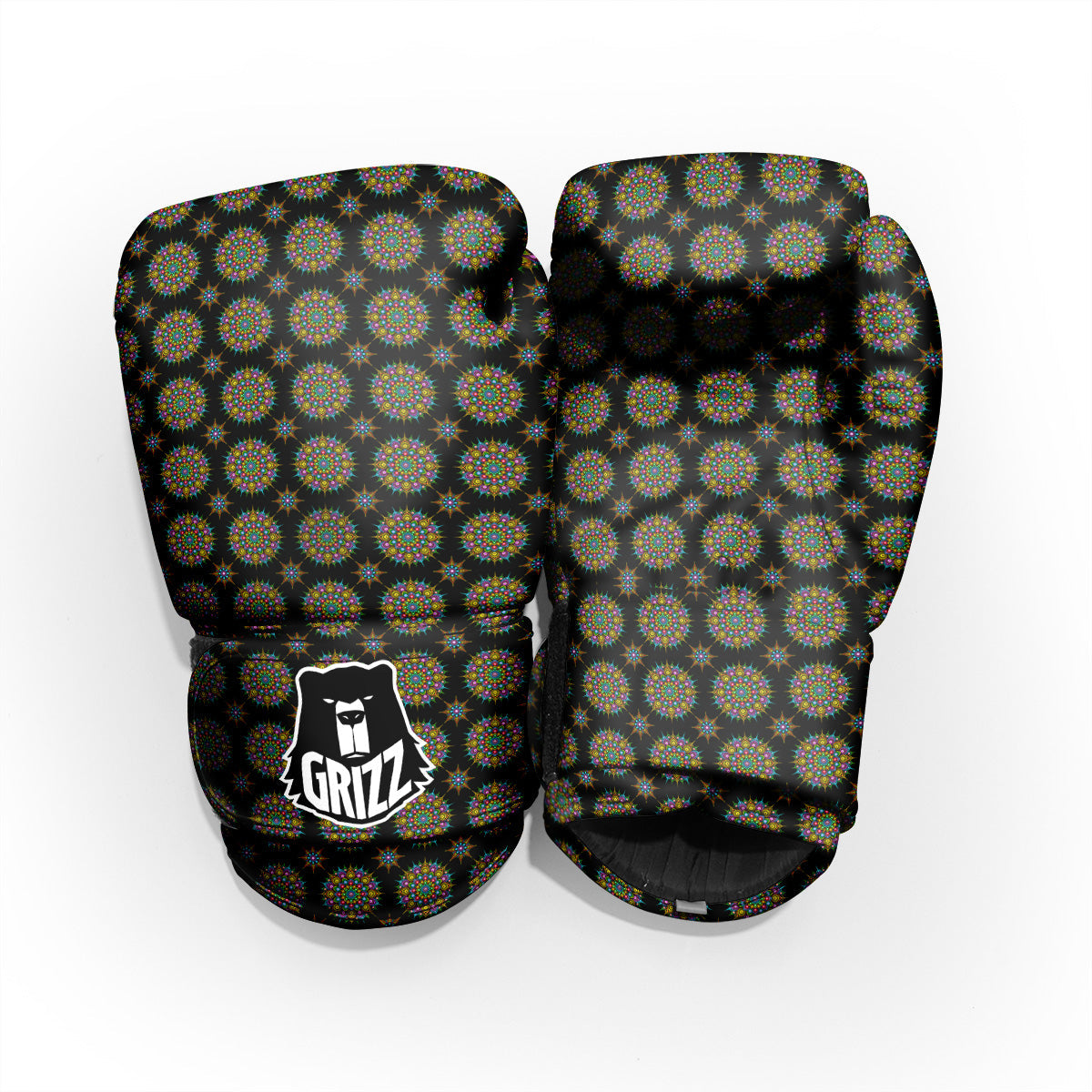 Bohemian Colorful Mandala Print Pattern Pro Boxing Glove