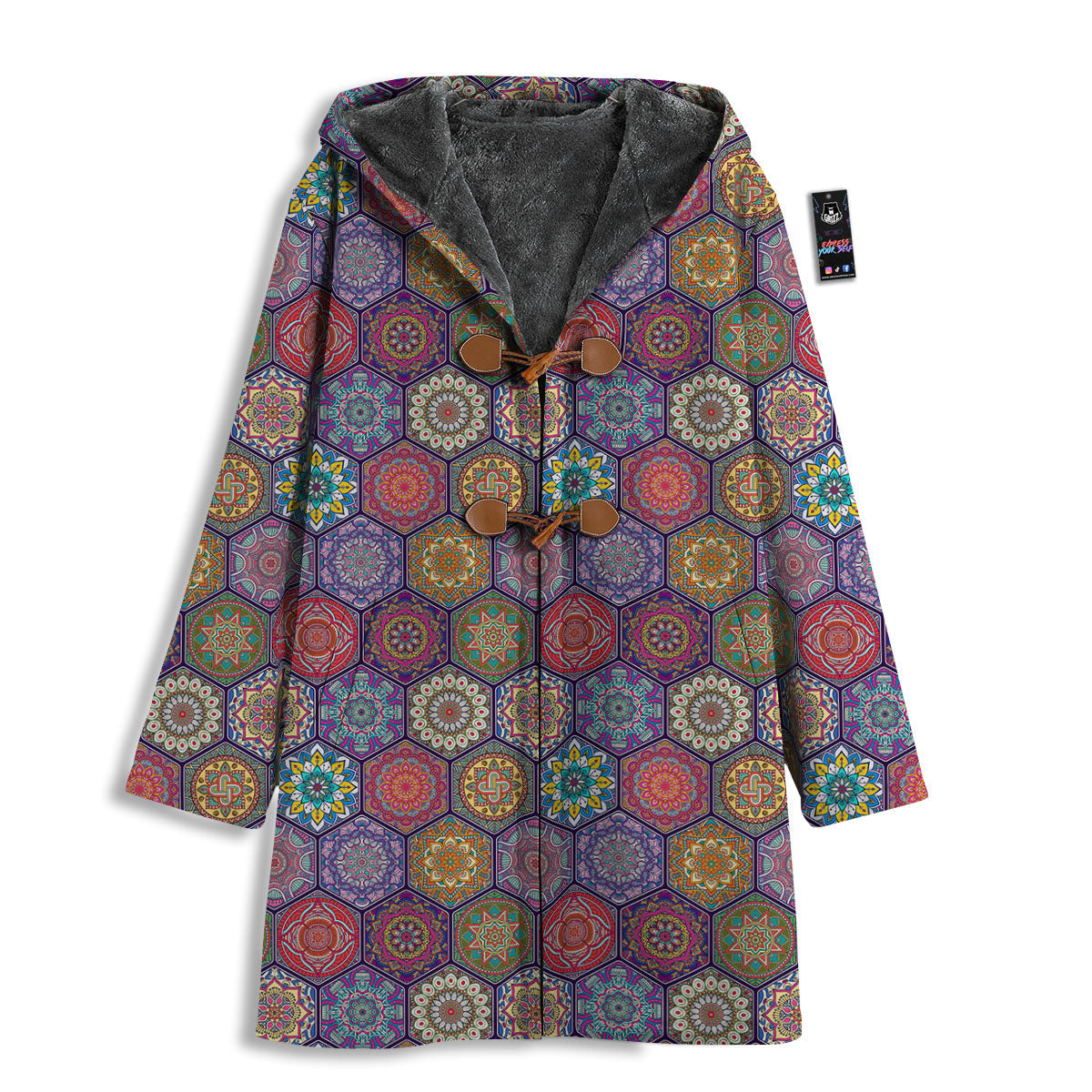 Bohemian Ethnic Mandala Print Pattern Men's Windbreaker Jacket-grizzshop