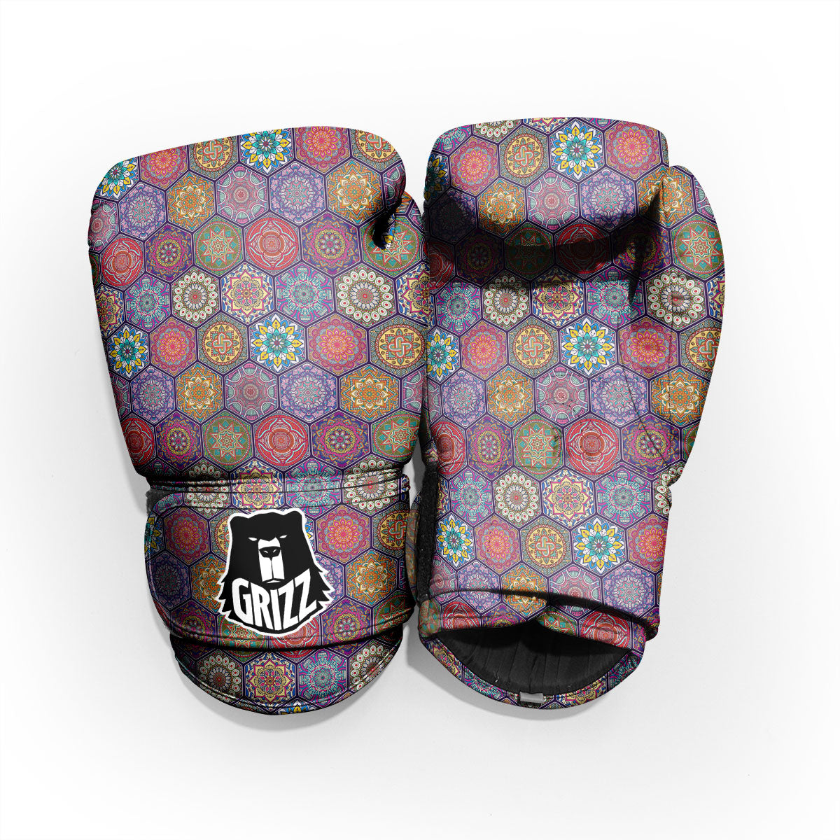Bohemian Ethnic Mandala Print Pattern Pro Boxing Glove