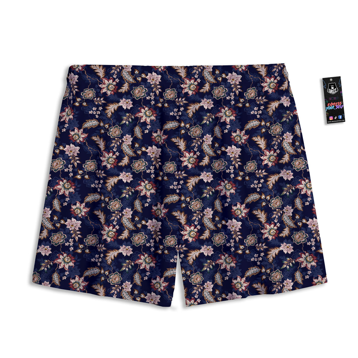 Brain Halloween Print Mesh Shorts
