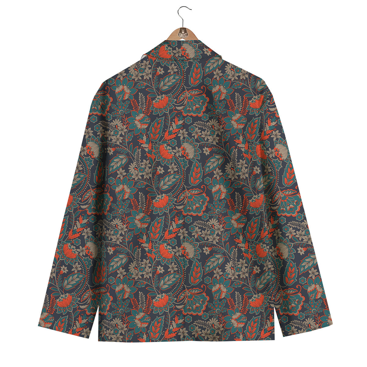 Bohemian Floral Retro Vintage Print Pattern Men's Blazer-grizzshop
