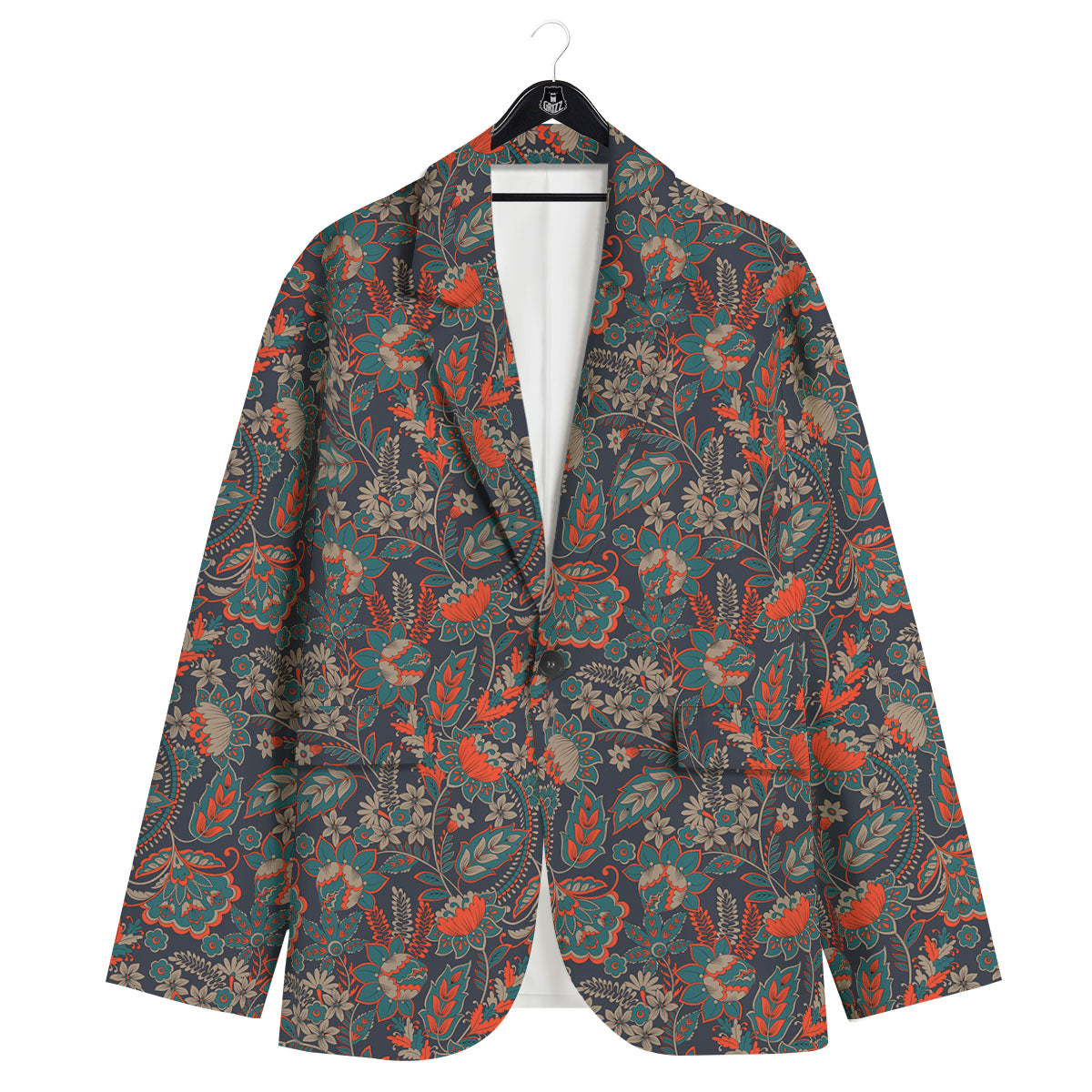 Bohemian Floral Retro Vintage Print Pattern Men's Sport Coat-grizzshop