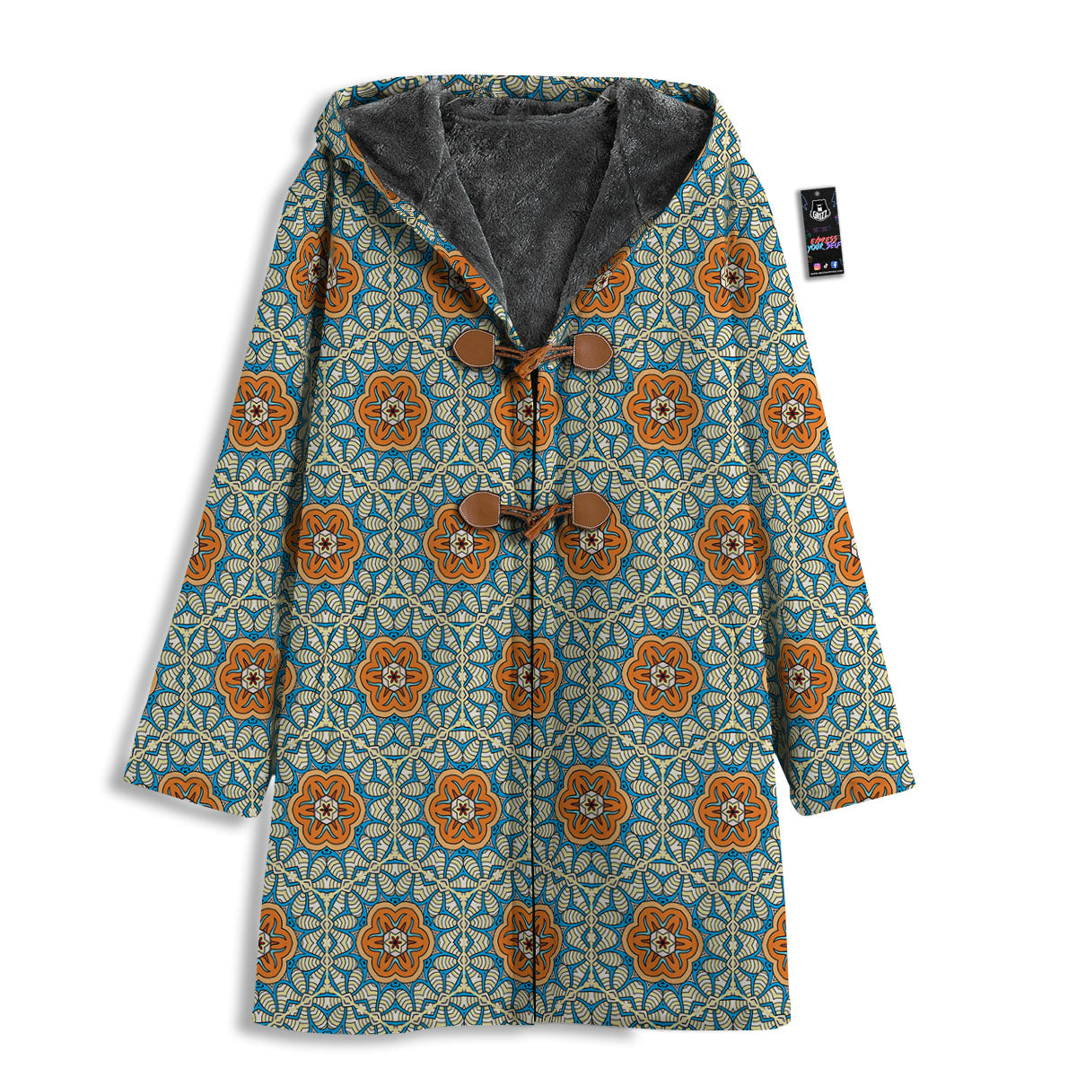 Bohemian Mandala Floral Print Pattern Men's Windbreaker Jacket-grizzshop