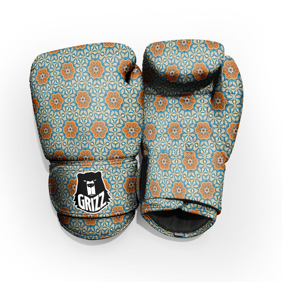 Bohemian Mandala Floral Print Pattern Pro Boxing Glove
