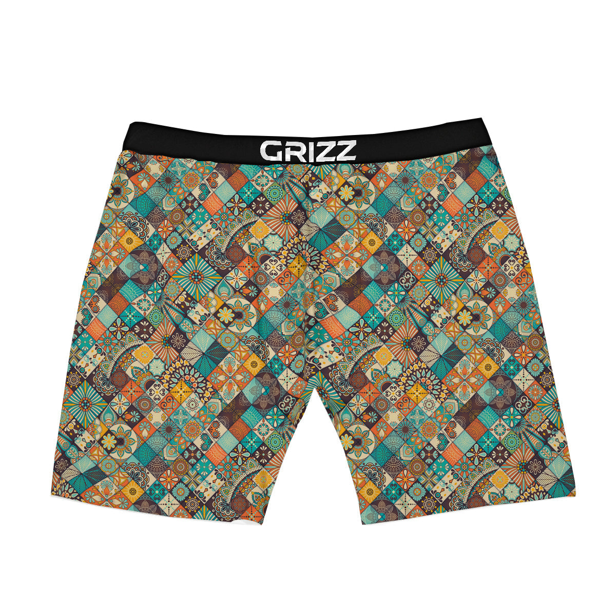 Bohemian Mandala Floral Vintage Print Pattern Boxer Briefs-grizzshop