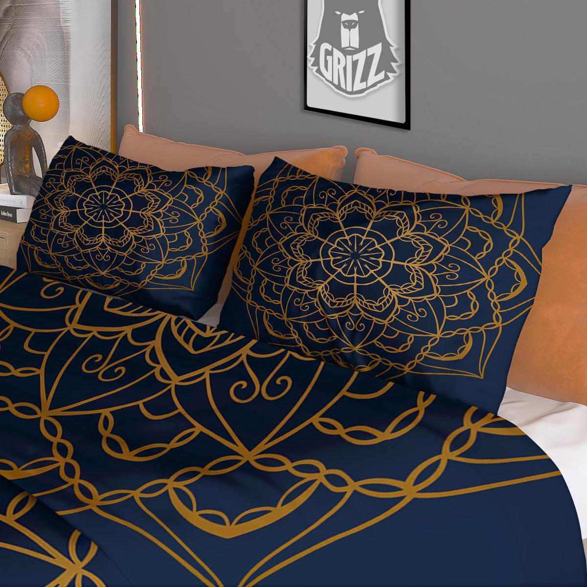 Breaking Wall Golf Ball Print Duvet Cover Bedding Set