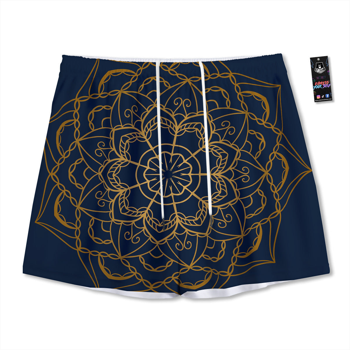 Breaking Wall Golf Ball Print Mesh Shorts