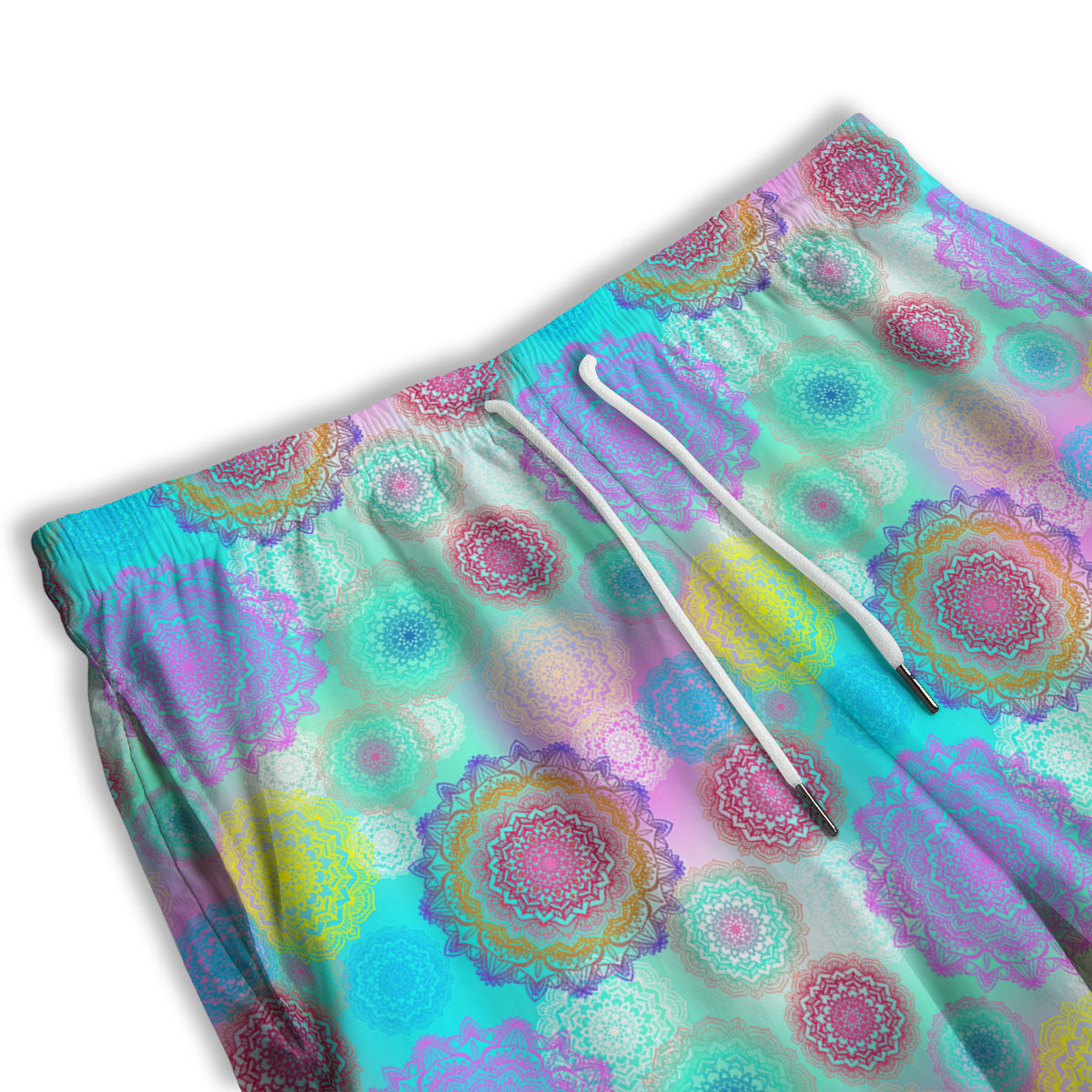 Bohemian Mandala Pastel Print Pattern Men's Athletic Shorts