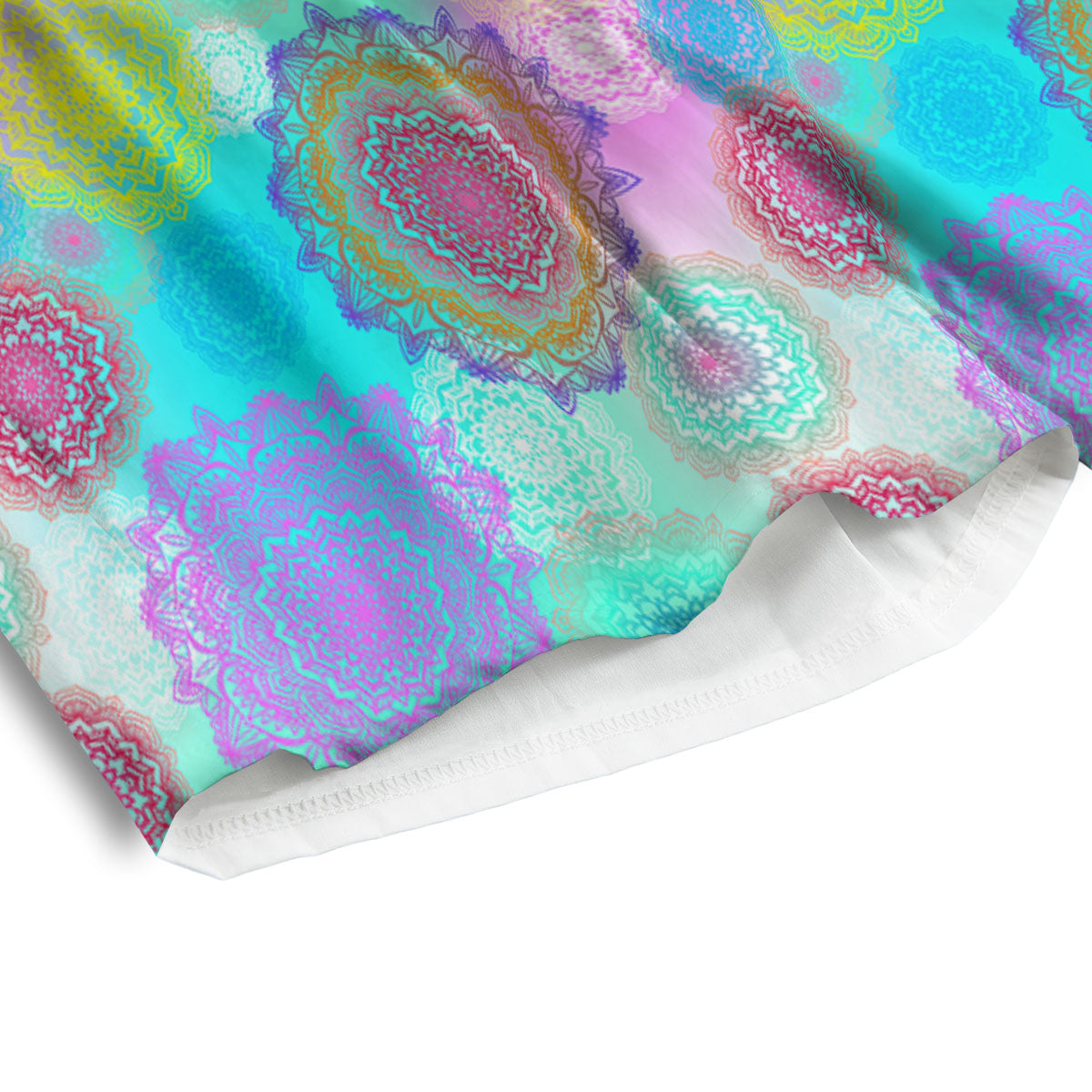 Bohemian Mandala Pastel Print Pattern Men's Athletic Shorts