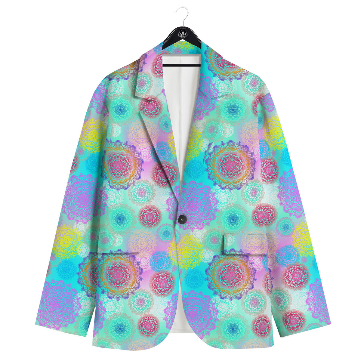 Bohemian Mandala Pastel Print Pattern Men's Sport Coat-grizzshop
