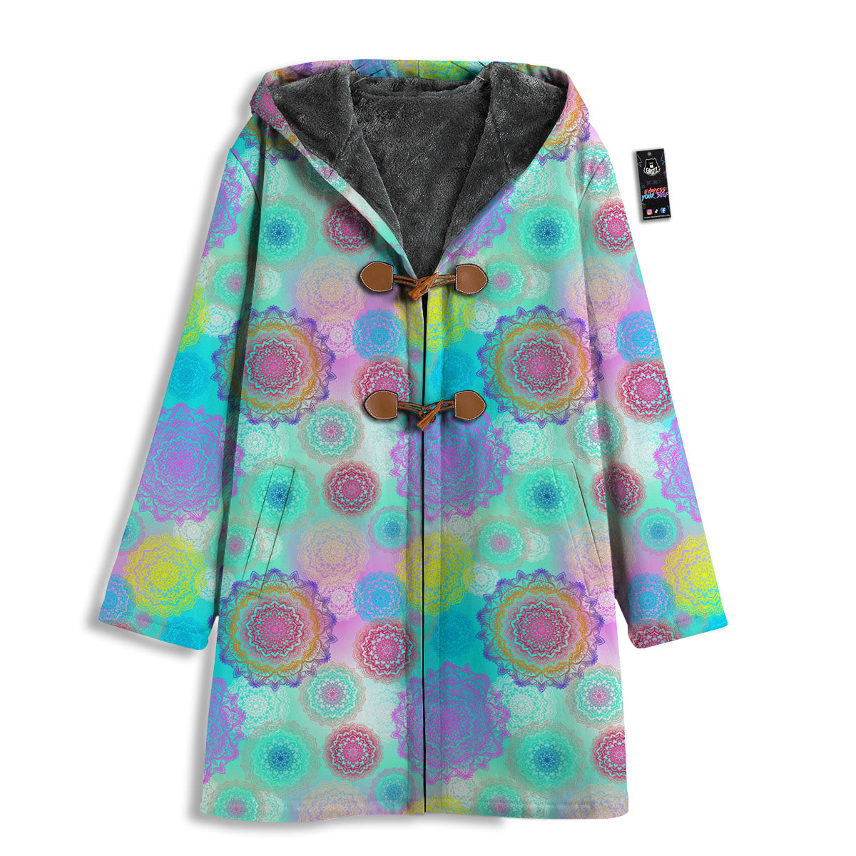Bohemian Mandala Pastel Print Pattern Men's Windbreaker Jacket-grizzshop