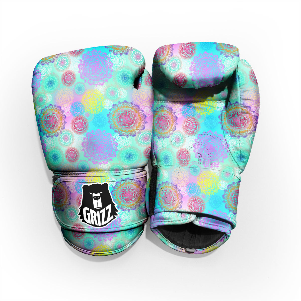 Bohemian Mandala Pastel Print Pattern Pro Boxing Glove