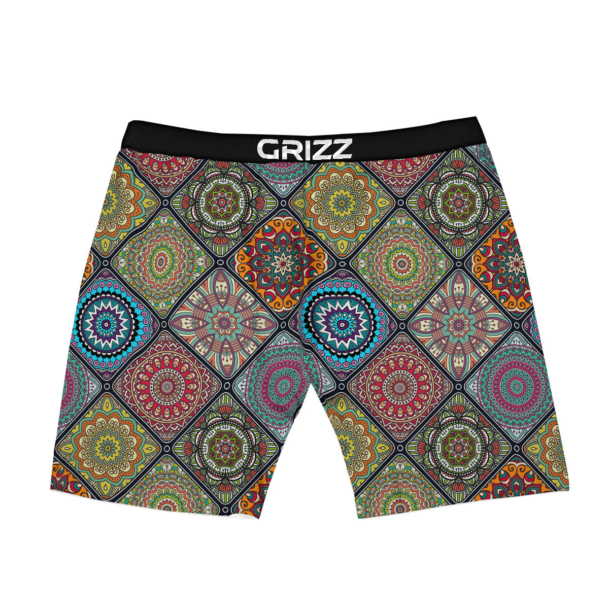 Bohemian Mandala Retro Print Pattern Boxer Briefs-grizzshop