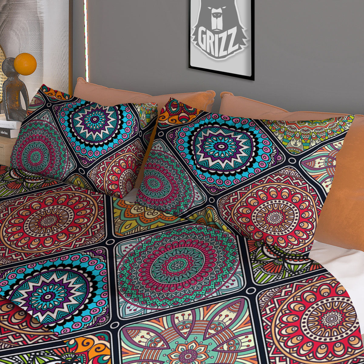 Bengal Tiger Watercolor Print Duvet Cover Bedding Set