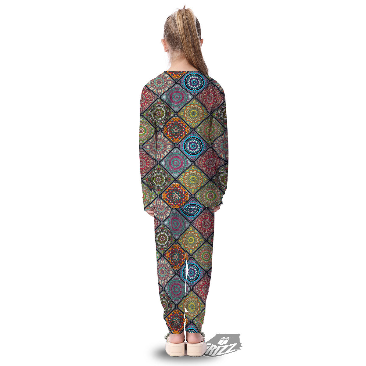 Bohemian Mandala Retro Print Pattern Kid's Pajamas-grizzshop