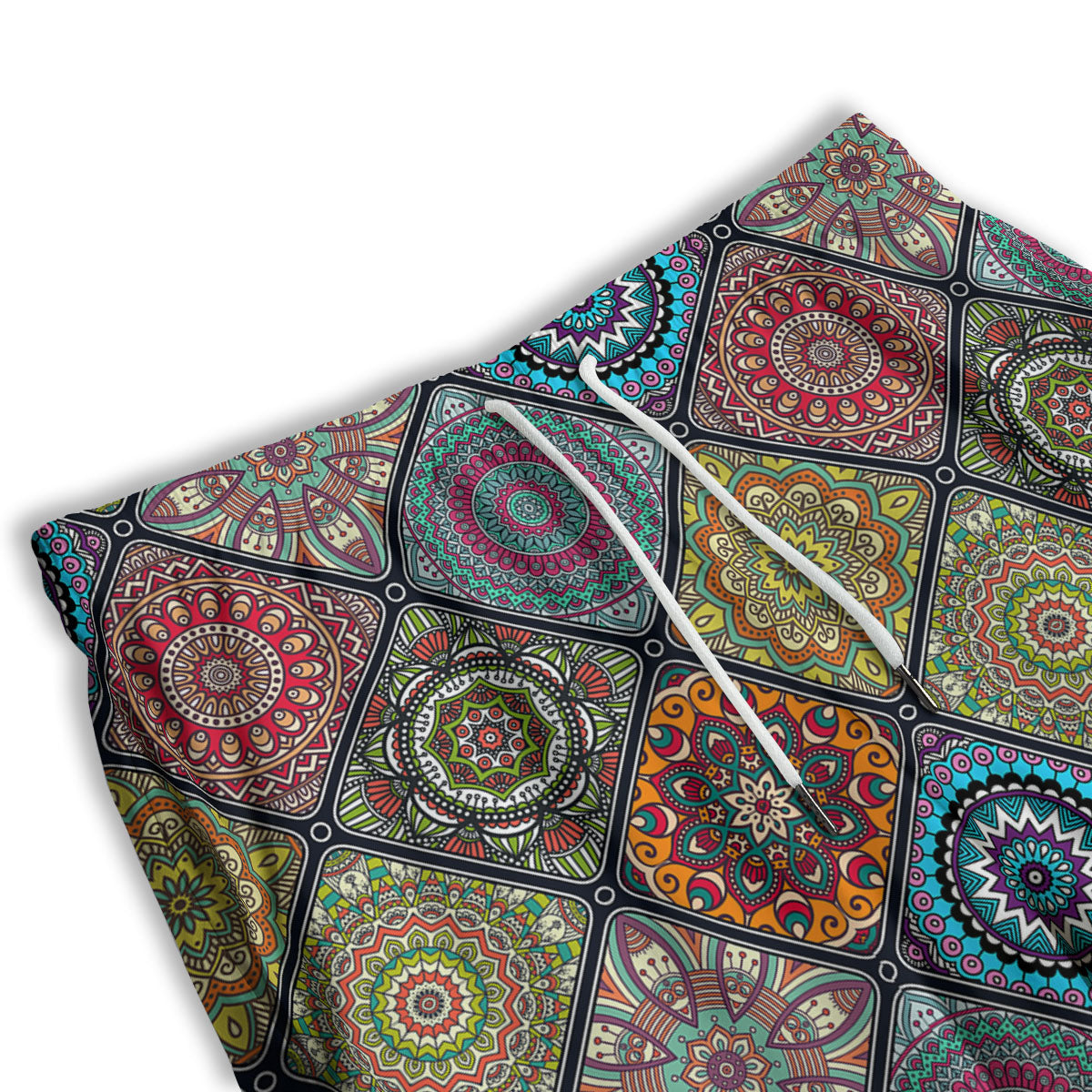 Bohemian Mandala Retro Print Pattern Men's Athletic Shorts