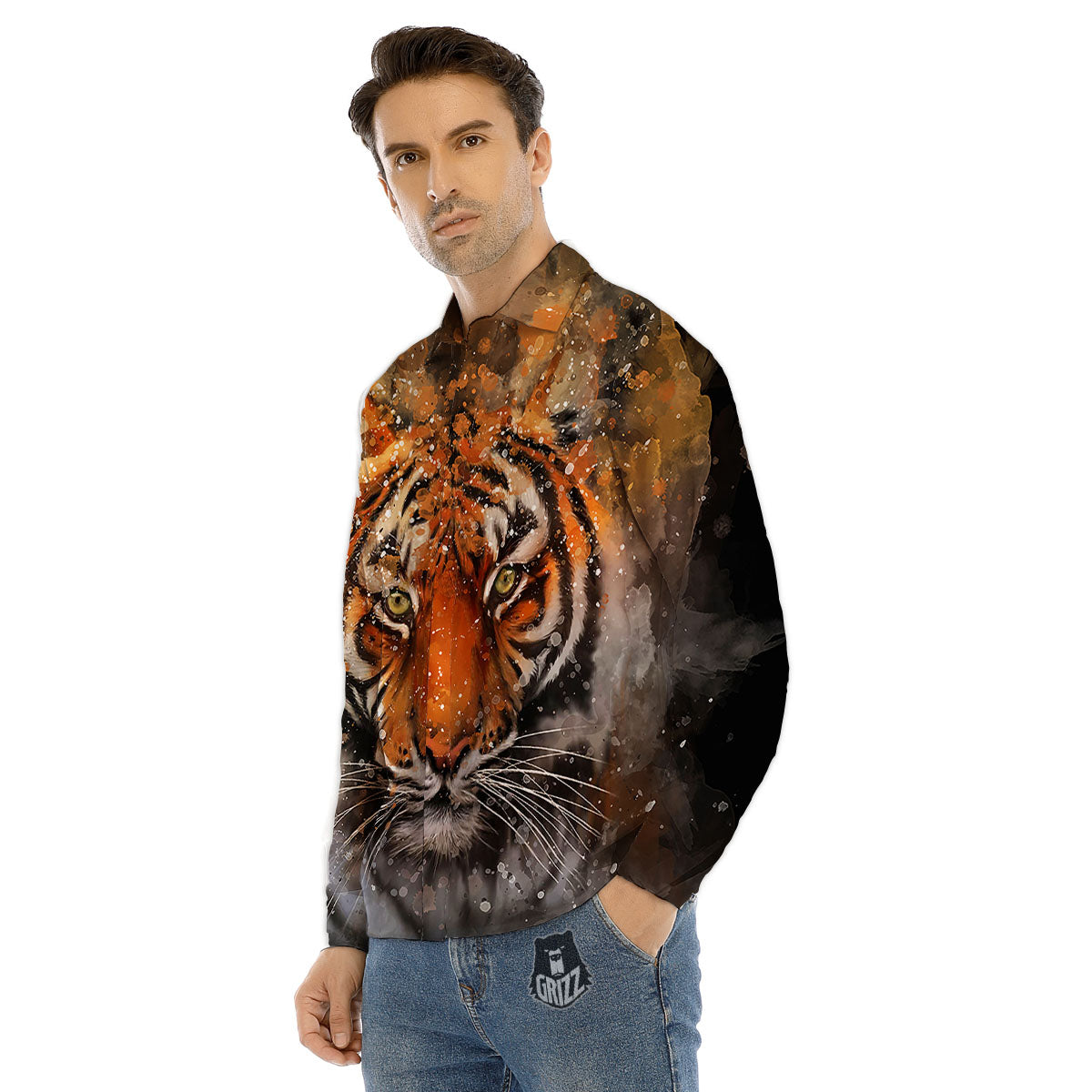 Bohemian Mandala Retro Print Pattern Men's Dress Shirts-grizzshop