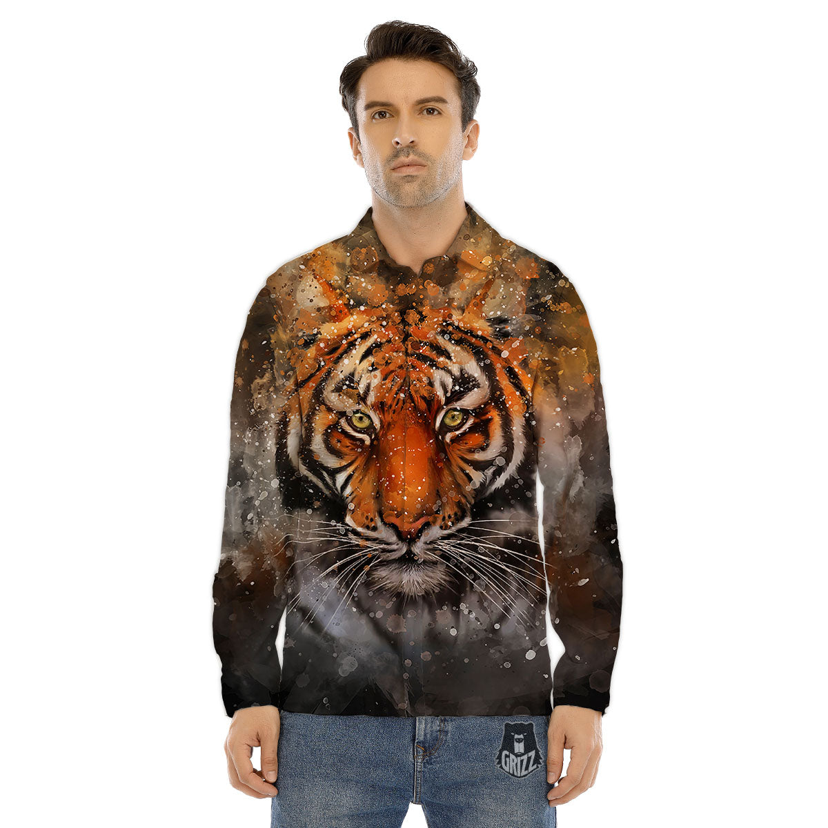 Bohemian Mandala Retro Print Pattern Men's Dress Shirts-grizzshop