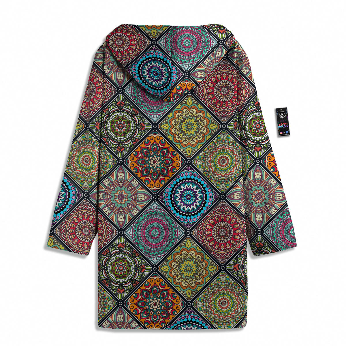 Bohemian Mandala Retro Print Pattern Men's Windbreaker Jacket-grizzshop