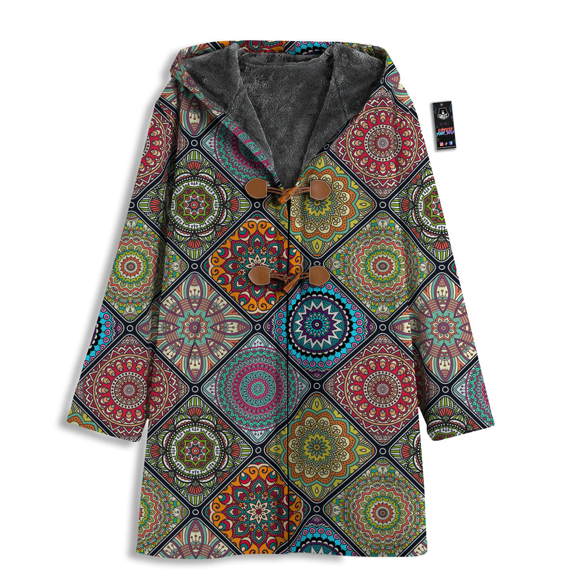 Bohemian Mandala Retro Print Pattern Men's Windbreaker Jacket-grizzshop