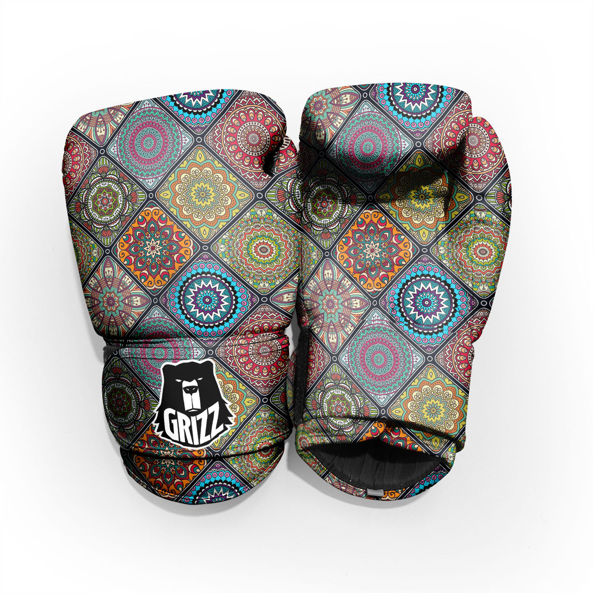 Bohemian Mandala Retro Print Pattern Pro Boxing Glove