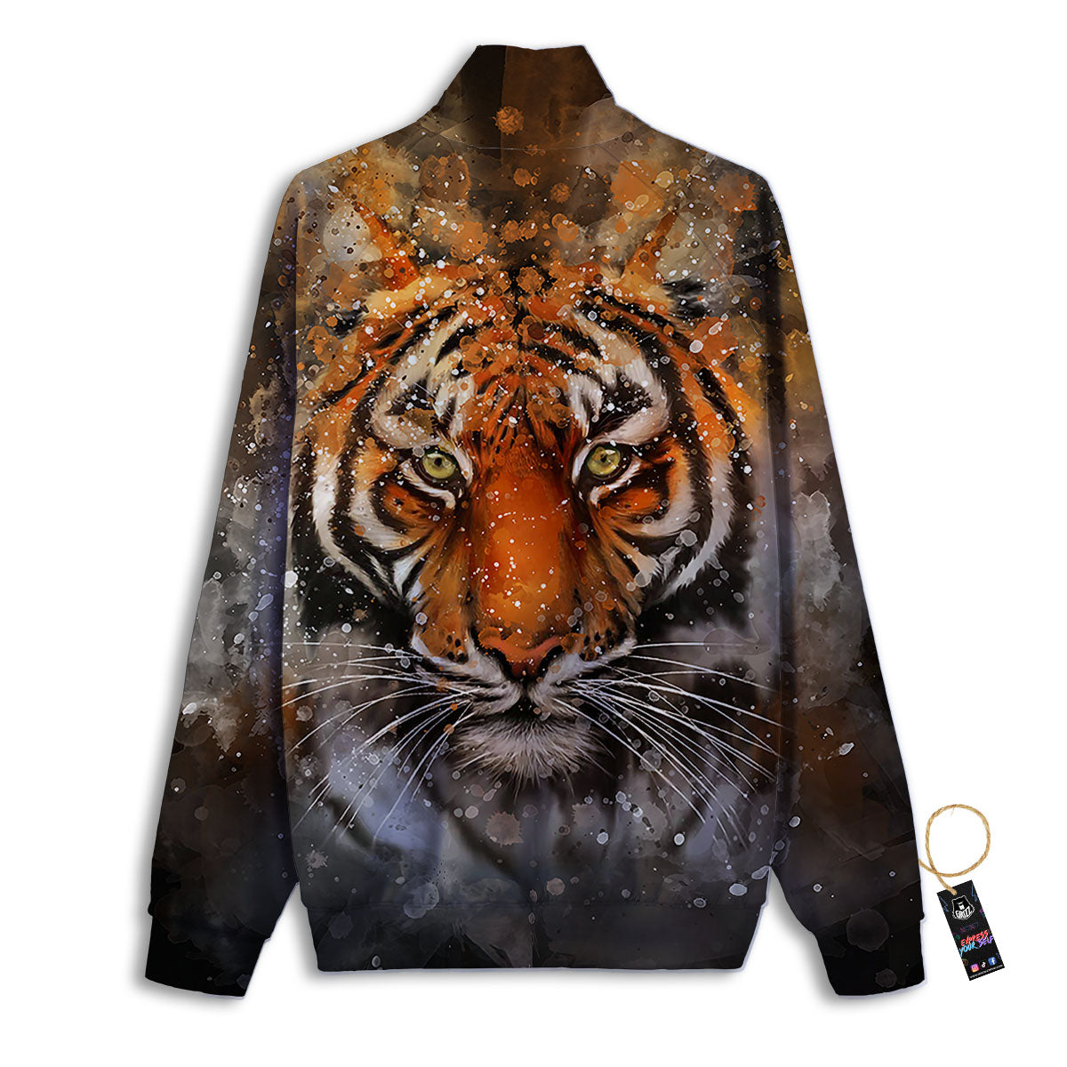 Bohemian Mandala Retro Print Pattern Track Jacket-grizzshop
