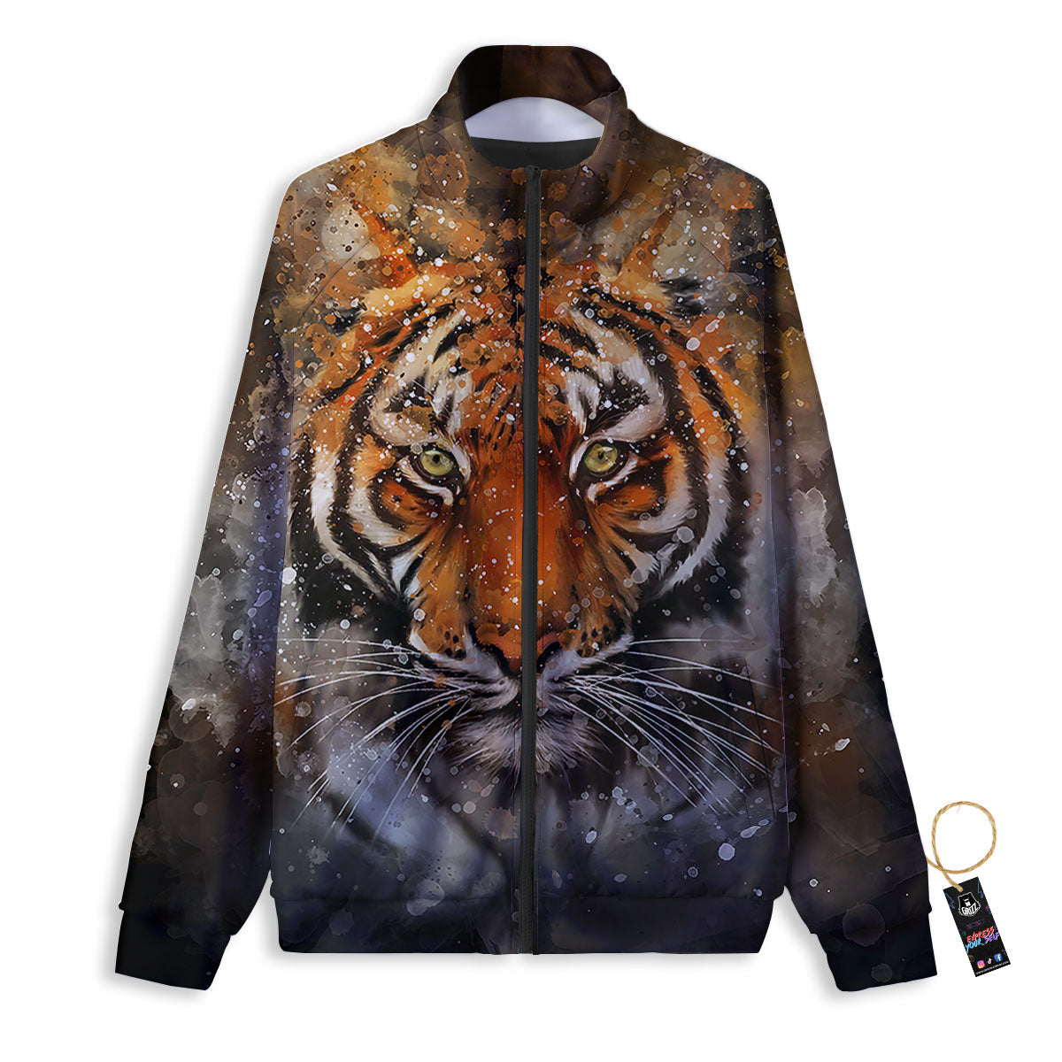 Bohemian Mandala Retro Print Pattern Track Jacket-grizzshop