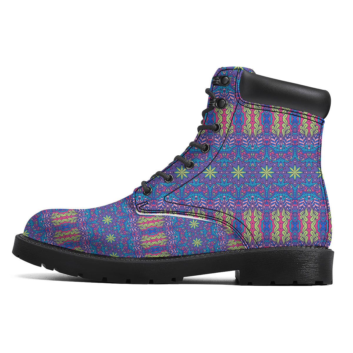 Bohemian Mandala Star Print Pattern Boots-grizzshop