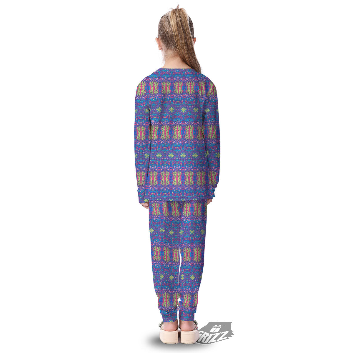 Bohemian Mandala Star Print Pattern Kid's Pajamas-grizzshop